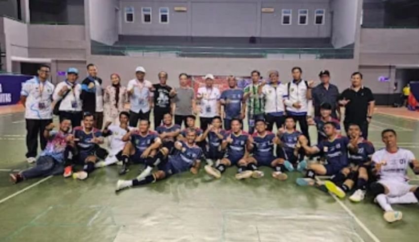 Tim Futsal Pemprov Lampung Bantai Setjen KPU 10–0 di BAPOR KORPRI 2025, Puncaki Klasemen Grup