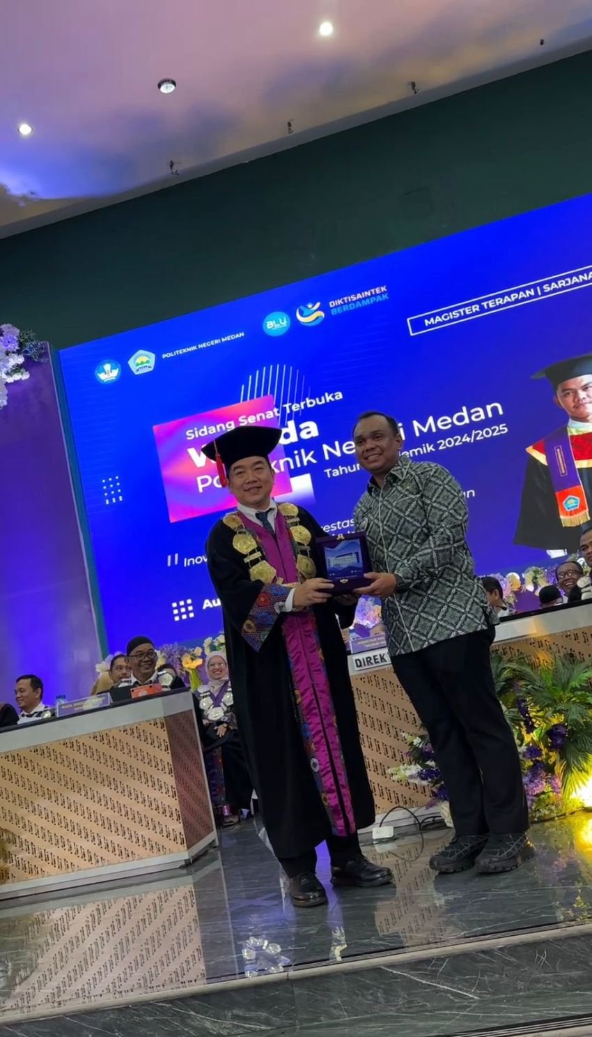 Harry Pahlevi Bangga Hadiri Wisuda Almamater Polmed, Sampaikan Pesan untuk 1.963 Wisudawan