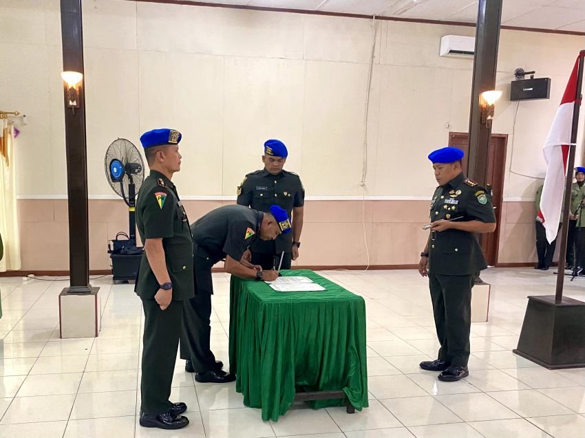 Danpomdam IM Pimpin Sertijab Dandenpom IM/1, Hendro Pramono Resmi Gantikan Darwin Nasution