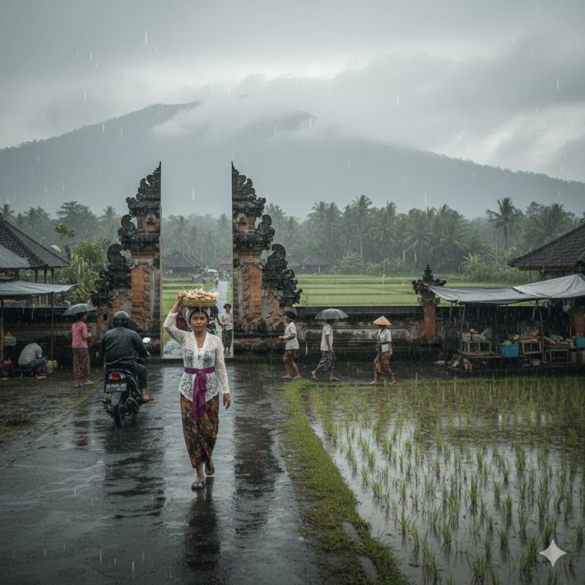Prakiraan Cuaca Bali Hari Ini, Rabu 15 Oktober 2025: Hujan Ringan Berpotensi Mengguyur Bali, Waspada Aktivitas Luar Ruangan