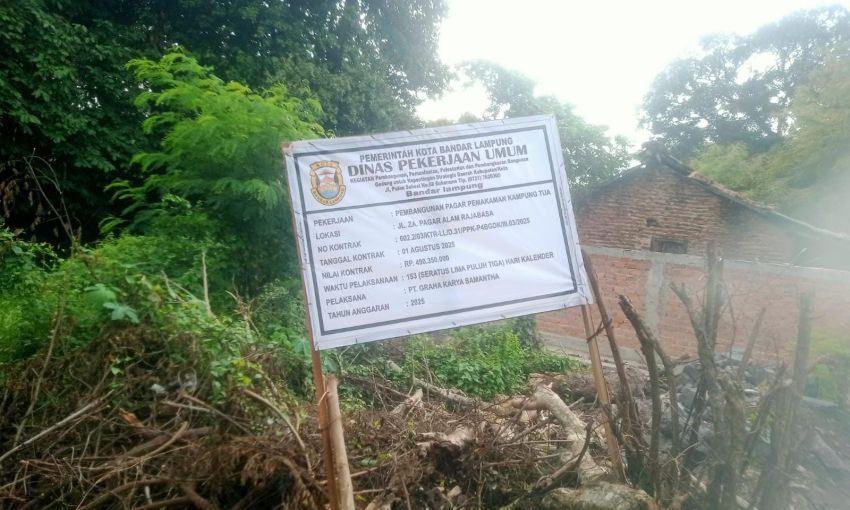 TPU Kampung Tua Rajabasa Bandar Lampung Selesai Direnovasi, Anggaran Rp 490 Juta