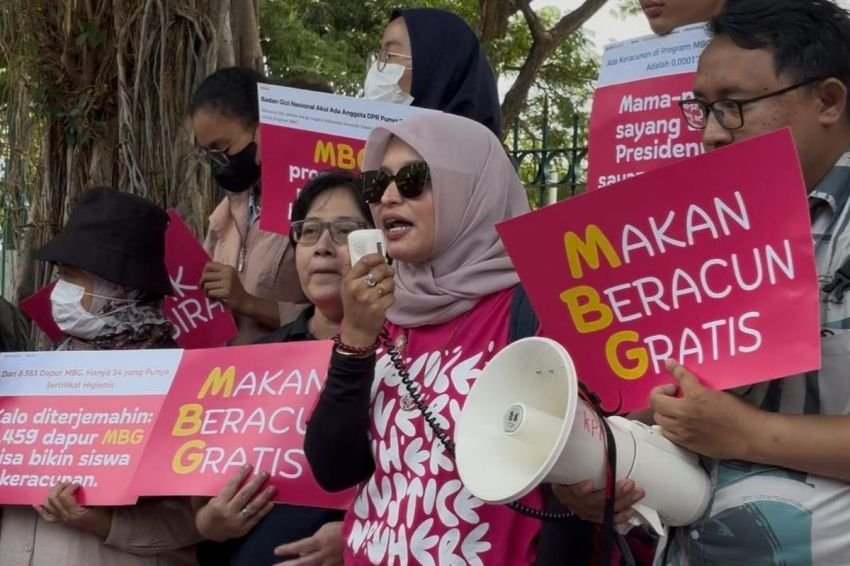 Massa Suara Ibu Peduli MBG Kritik Pernyataan Presiden Prabowo Soal Kasus Keracunan Anak