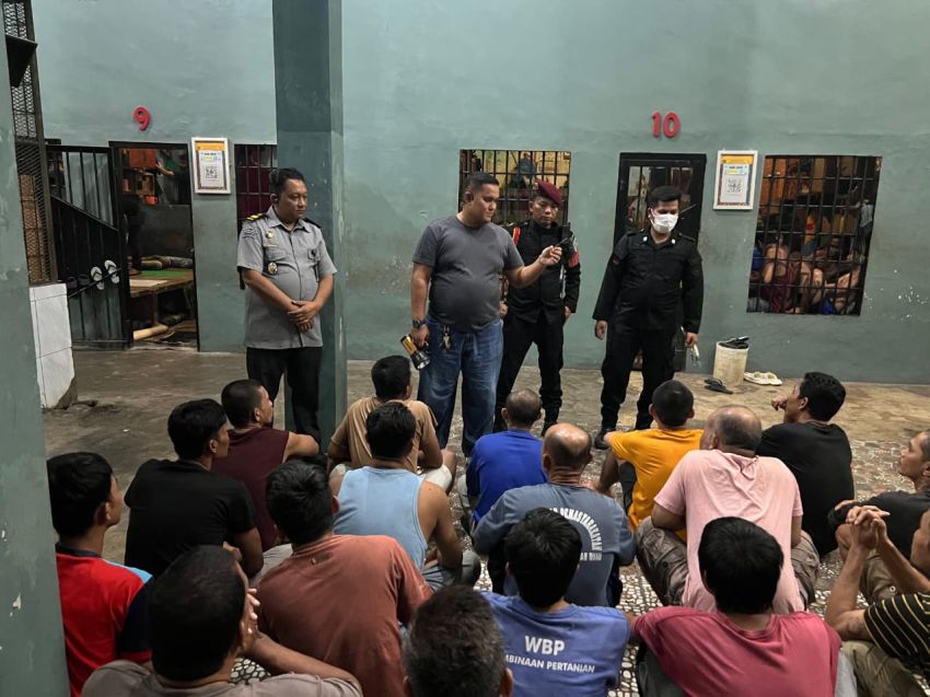 Gencarkan Deteksi Dini, Lapas Labuhan Ruku Kembali Laksanakan Razia