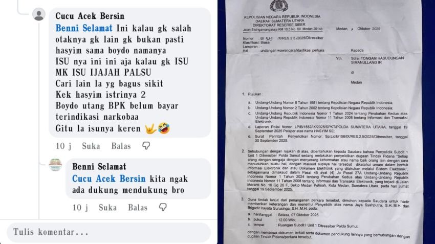 Tak Terima Dituding Punya Istri Dua, Ketua DPC PDIP Medan Polisikan Akun FB "Cucu Acek Bersin"