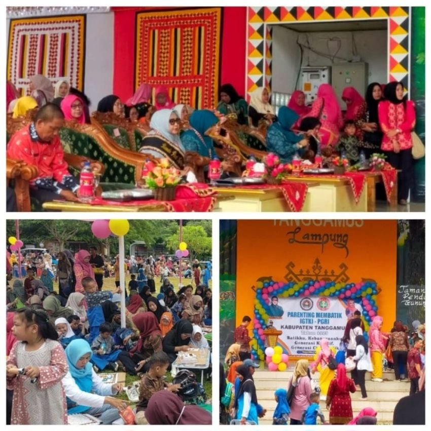 Kabupaten Tanggamus Peringati Hari Batik Nasional Bersama Bunda PAUD