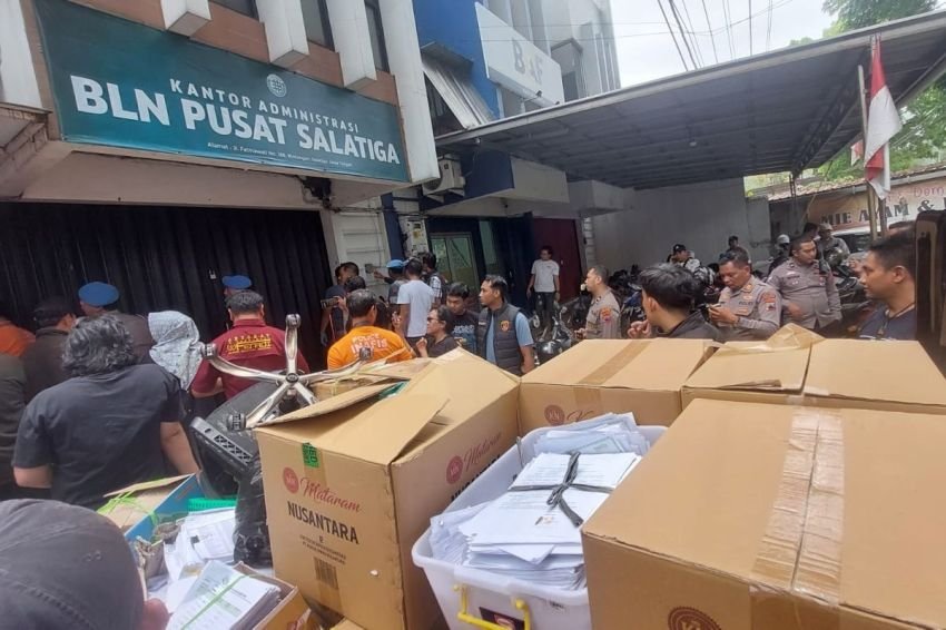Polres Salatiga Geledah Kantor Koperasi BLN, Bos Nicho Masih Buron