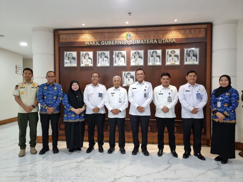 Kalapas Labuhan Ruku Dampingi Kakanwil Ditjenpas Sumut Audiensi dengan Wakil Gubernur Sumut