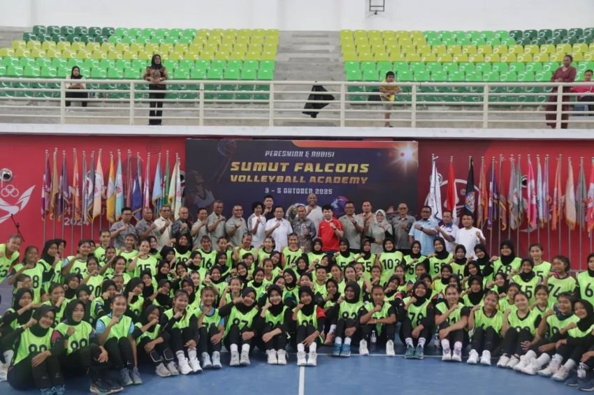 Sumut Falcons Resmikan Akademi Voli Putri, Cetak Talenta Lokal Menuju Timnas