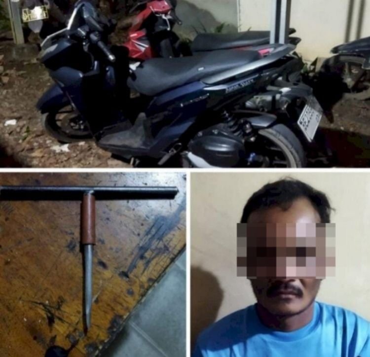 Nyaris Diamuk Massa! Warga Gagalkan Aksi Curanmor di Lampung Tengah