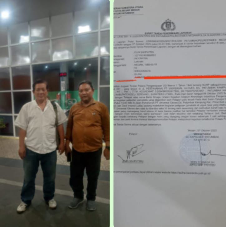 Wartawan Dipukul Saat Liput Demo di Patumbak, Laporan Resmi Diajukan ke Polisi