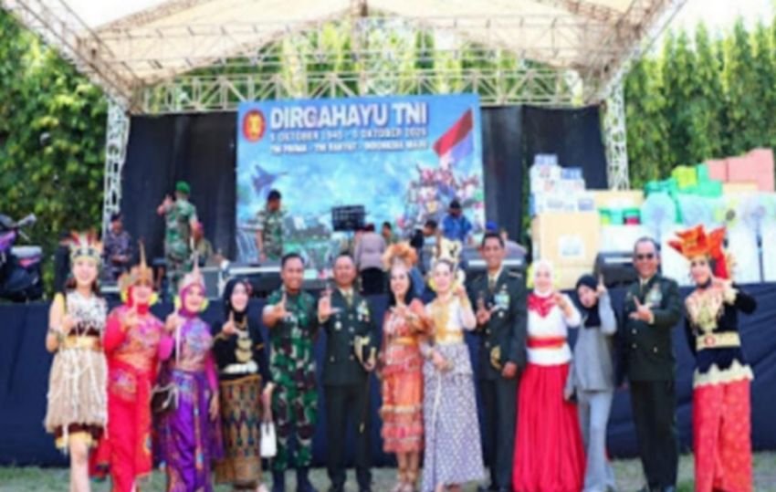 Kodim 0410/KBL Sukses Gelar Upacara HUT ke-80 TNI di Bandar Lampung: TNI Rakyat, Indonesia Maju