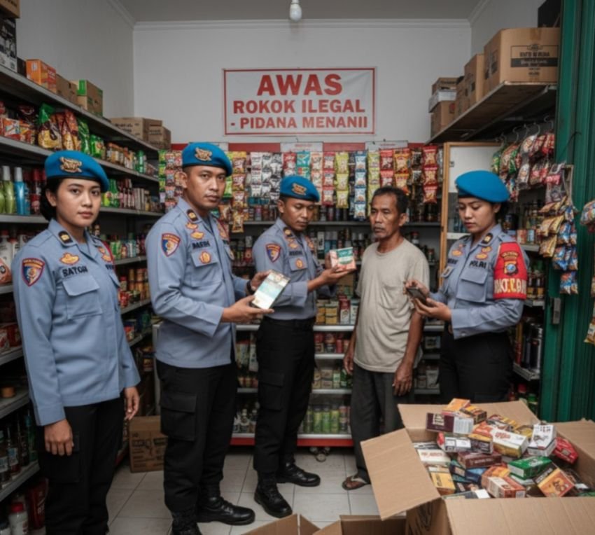 Operasi Gabungan Satpol PP-Bea Cukai Lumajang Tangani Peredaran Rokok Ilegal