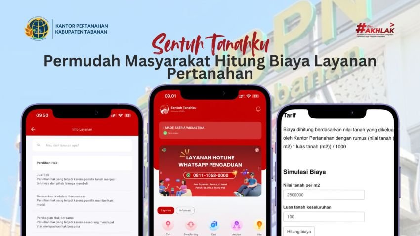 Simulasi Biaya Pertanahan Kini Lebih Mudah, Cukup Lewat Aplikasi Sentuh Tanahku!