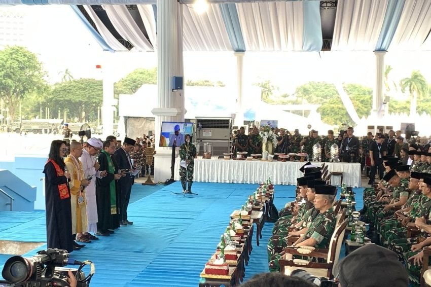 TNI Gelar Doa Bersama Lintas Agama Jelang Peringatan HUT ke-80 di Monas