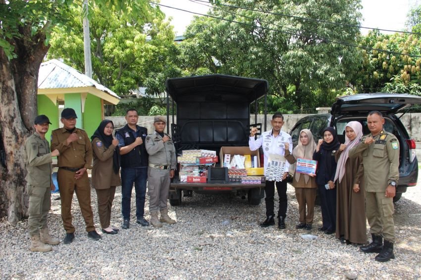 Bea Cukai Banda Aceh Amankan 11 Ribu Batang Rokok Ilegal dalam Operasi Pasar Aceh Besar