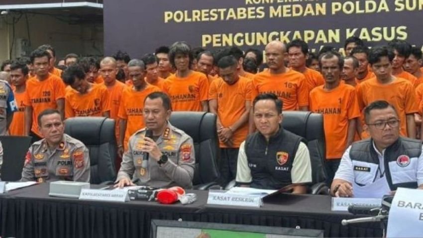 Polrestabes Medan Tangkap 87 Tersangka dari 61 Kasus dalam 8 Hari Operasi