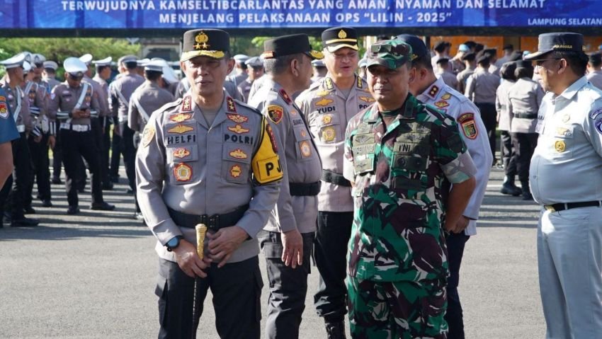 Kasdam XXI/Radin Inten Hadiri Apel Gelar Pasukan Operasi Zebra Krakatau 2025 di Lampung