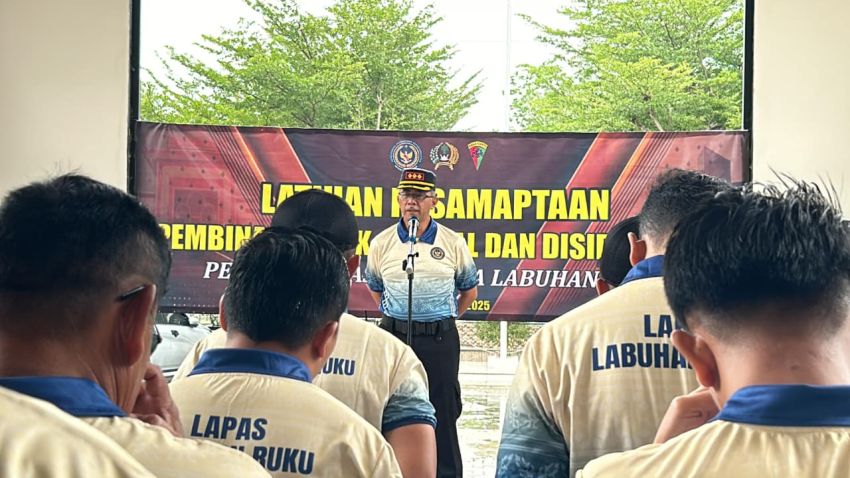 Perkuat Kesiapsiagaan, Lapas Labuhan Ruku Gelar Latihan Kesamaptaan Fisik, Mental, dan Disiplin