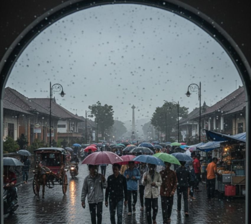 Prakiraan Cuaca DIY Hari Ini: Hujan Ringan dan Sedang Dominan, Persiapkan Aktivitas di Luar Ruangan