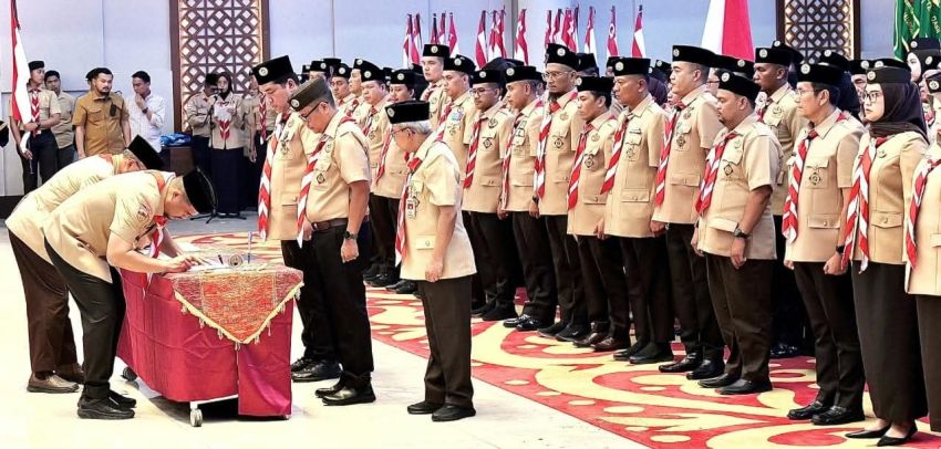 Pramuka Sumut Konsolidasi Perang Melawan Narkoba, Wabup Simalungun Hadir di Pelantikan Kwarda Baru