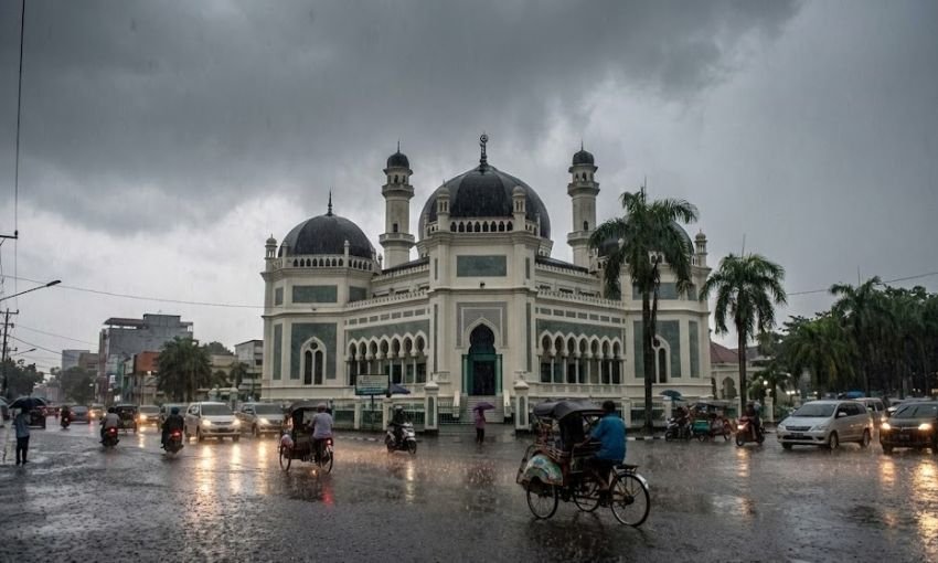 Cuaca Sumatera Utara Hari Ini: Hujan Merata, Sejumlah Wilayah Diguyur Hujan Sedang