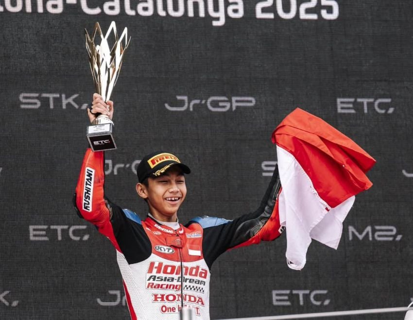 Dari Start Terbelakang ke Puncak Podium, Kiandra Ramadhipa Bikin Bangga Indonesia!