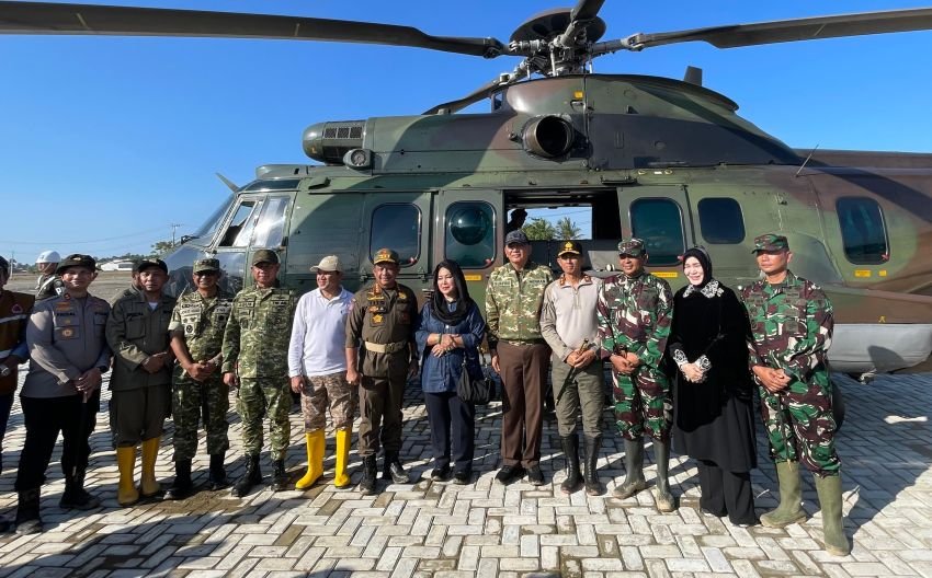 Menhan, Mendagri, dan Panglima TNI Tinjau Lokasi Banjir di Pidie Jaya, Kapolda Aceh Ikut Dampingi