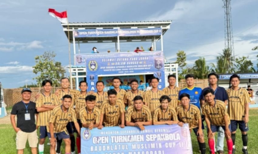 Polres Pringsewu Kawal Ketat Final Raudlatul Muslimin Cup 1, Cakra Muda FC Raih Gelar Juara!