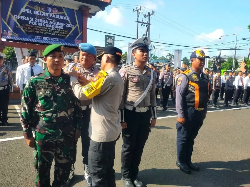 Apel Gelar Pasukan Operasi Zebra Agung 2025, TNI-Polri Sinergi Amankan Lalu Lintas Badung