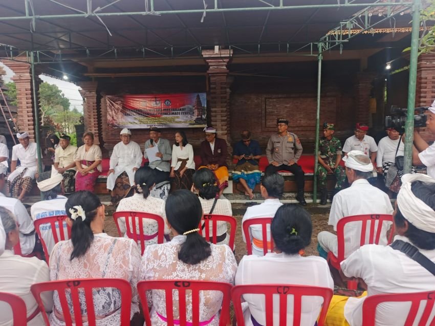 Galungan di Desa Marga Dauh Puri: TNI, Veteran, dan Masyarakat Bersama Menjaga Kedamaian