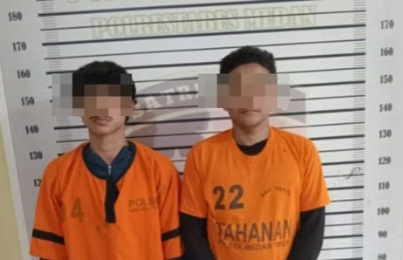 Besi Jemuran Raib, Dua Pemuda Ditangkap Polisi di Medan Perjuangan