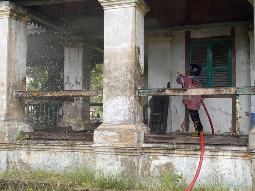 Misterius! Istana Niat Lima Laras Kembali Terbakar, Warga Batu Bara Bertanya-Tanya