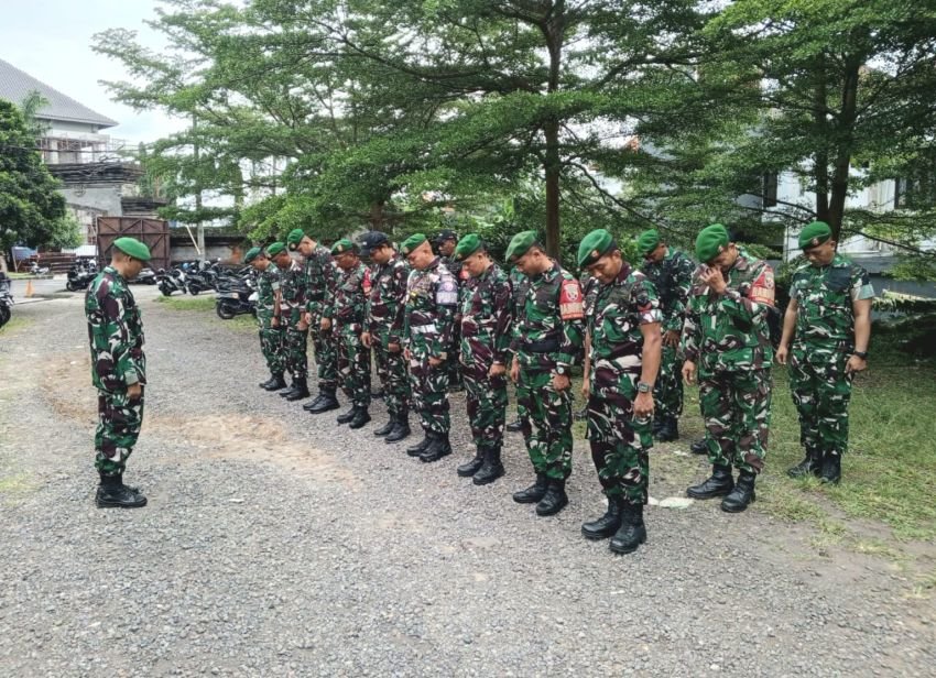 Kodim 1611/Badung Turunkan Personel Amankan HUT Mangupura ke-16, Situasi Terpantau Kondusif