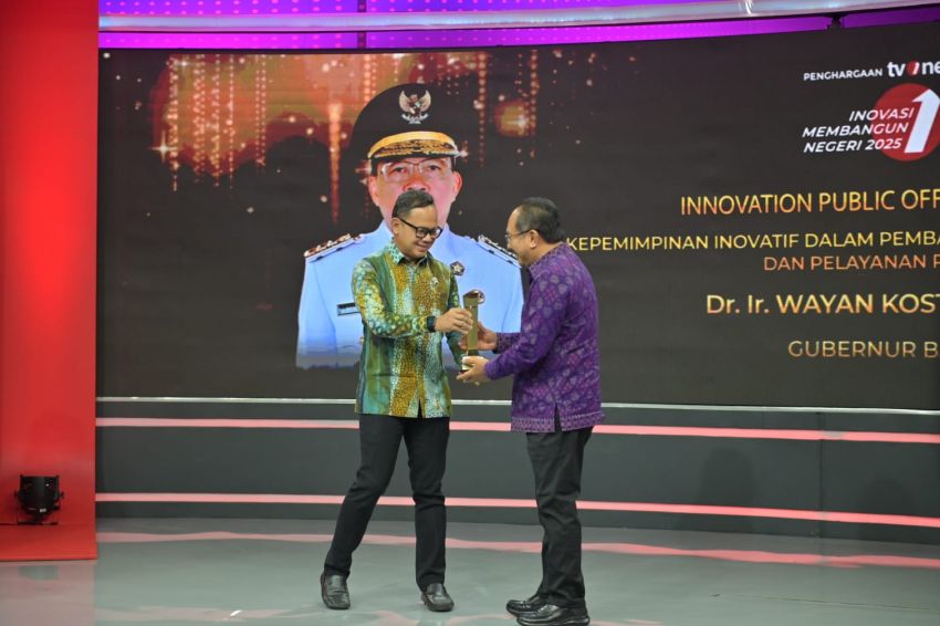 Gubernur Bali Wayan Koster Raih Penghargaan &ldquo;Innovation Public Official Leader&rdquo; TVOne 2025