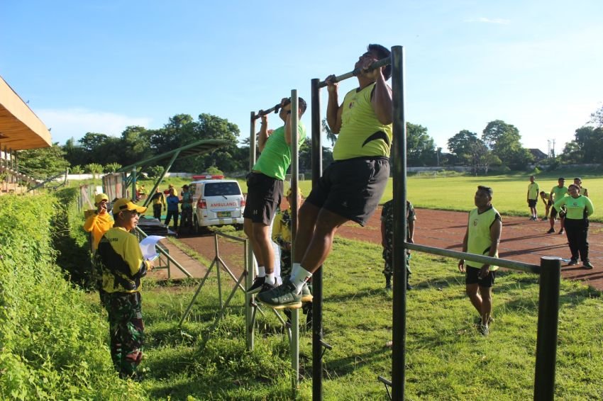 Kodim 1619/Tabanan Gelar Tes Samapta, Tegaskan Pentingnya Kebugaran Prajurit TNI