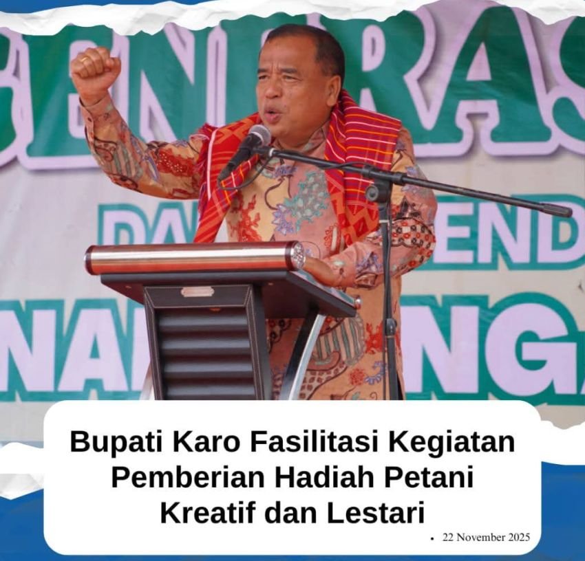 Bupati Karo Fasilitasi Pemberian Hadiah Petani Kreatif dan Lestari, DPD RI Turut Apresiasi