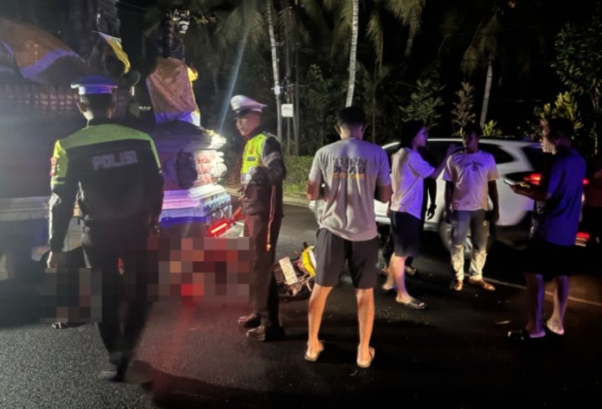 Respons Kilat! Layanan 110 Polres Jembrana Gerak Cepat Tangani Kecelakaan di Mendoyo