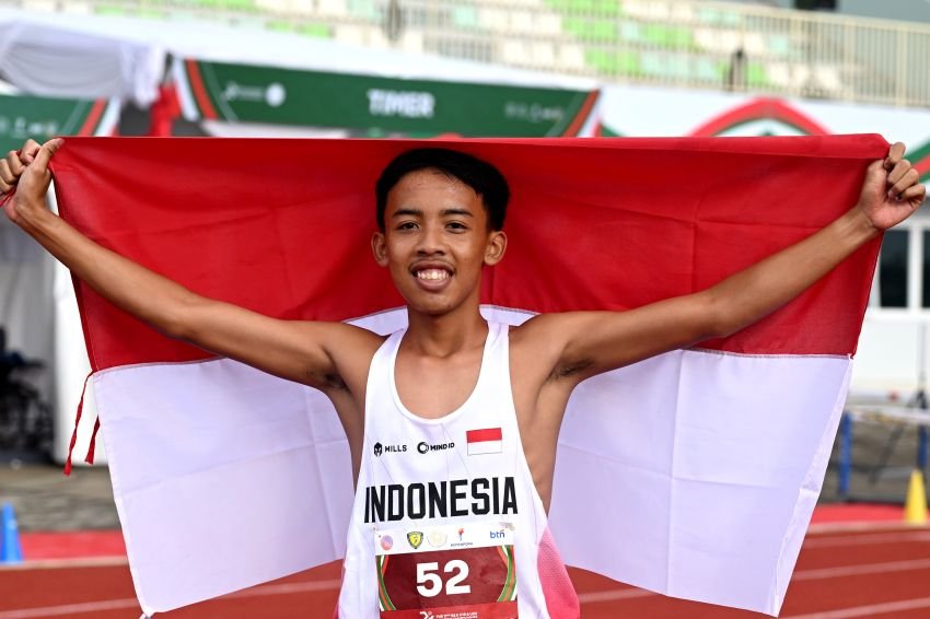 Kesia dan Nashat Persembahkan Emas, Indonesia Kokoh di Puncak Klasemen Atletik Asia Tenggara 2025