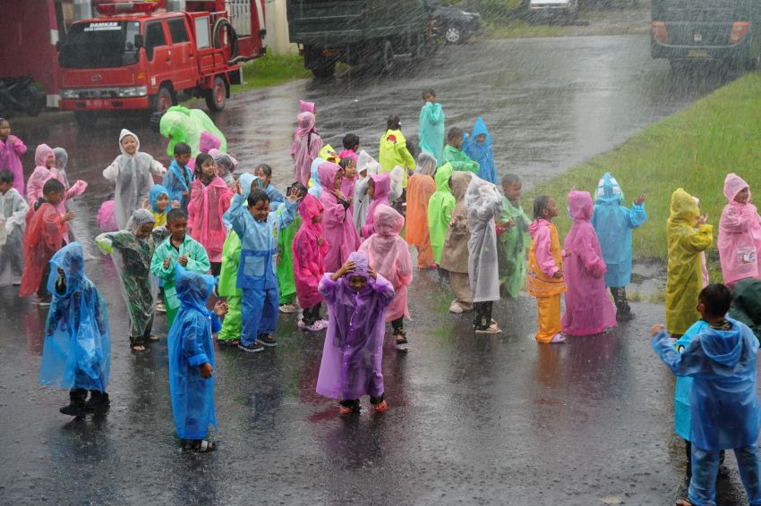 Belajar Sambil Bermain, Ratusan Murid TK Kartika Lhokseumawe Jadi &ldquo;Tim Damkar&rdquo; Sehari