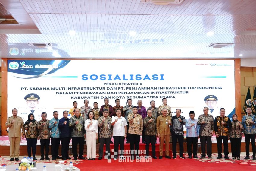 Bupati Baharuddin Hadiri Sosialisasi Peran Strategis PT SMI dan PT PII dalam Pembiayaan Pembangunan Infrastruktur se-Sumut