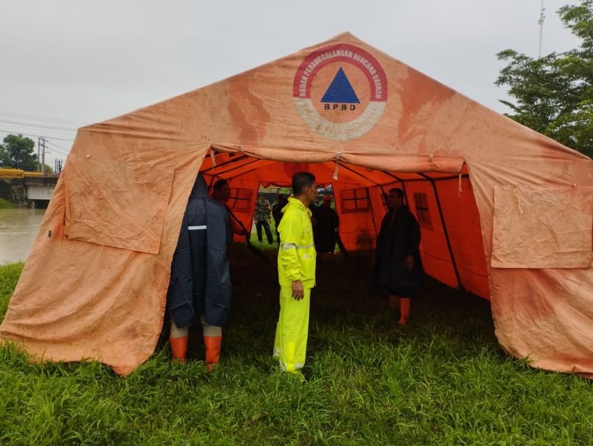 BPBD Sergai Dirikan Tiga Tenda Darurat, Banjir Meningkat di Sejumlah Titik