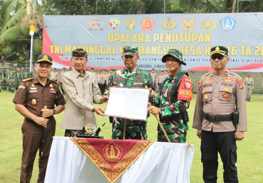 TMMD Ke-126 Kodim 1611/Badung Rampung, Infrastruktur Desa Bongkasa Pertiwi Makin Maju