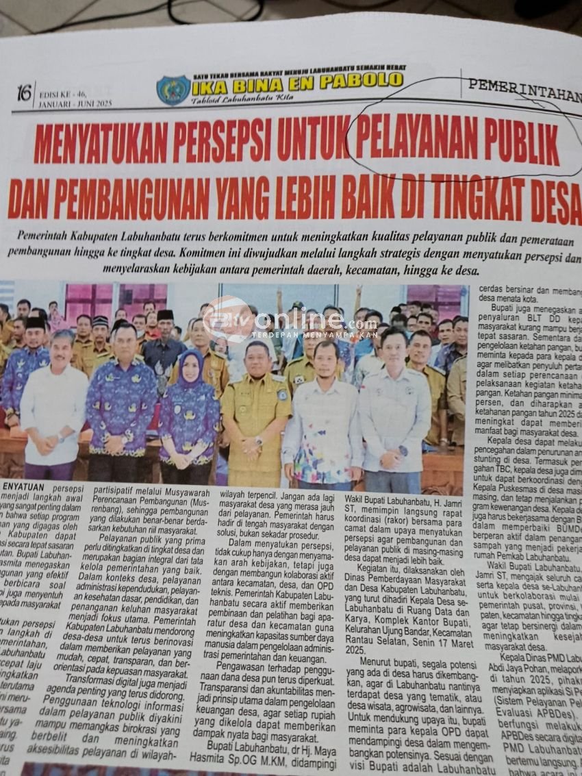 BURUKNYA PELAYANAN PUBLIK DISKOMINFO LABUHANBATU