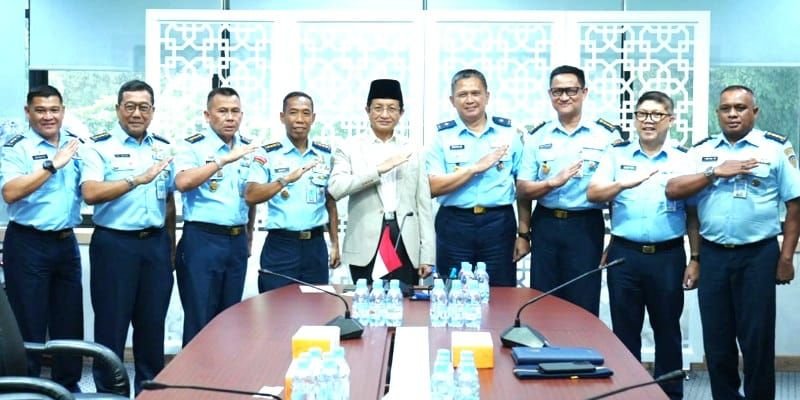 Disbintalau TNI AU Jalin Sinergi dengan Masjid Istiqlal Perkuat Pembinaan Mental Prajurit