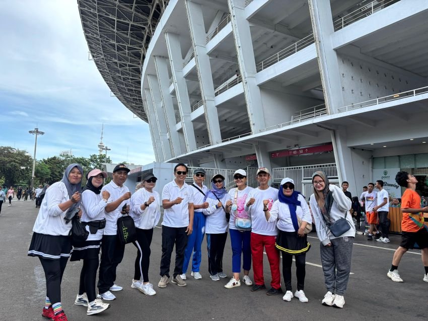 Puluhan Pengurus GPIB Meriahkan Jalan Santai di GBK