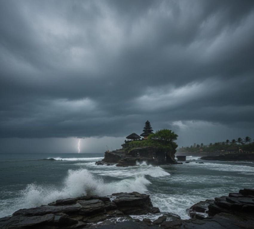 Prakiraan Cuaca Bali Hari Ini: Denpasar dan Badung Berawan, Tabanan Hujan Sedang Hari Ini