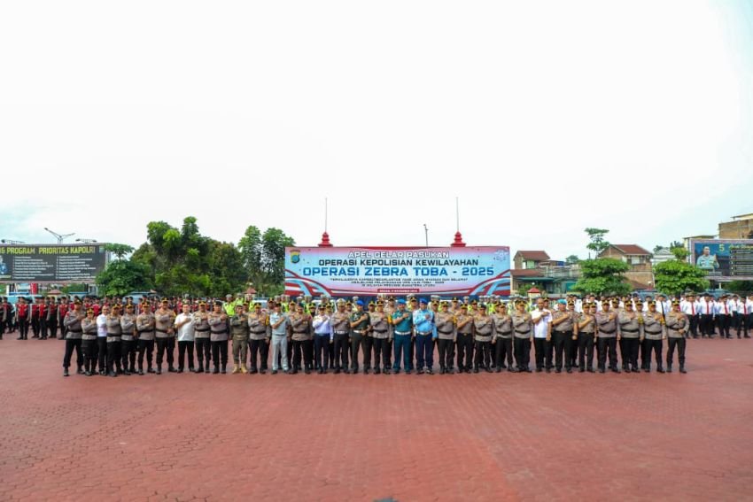 Polda Sumut Gelar Operasi Zebra Toba 2025, Tegaskan Profesionalitas dan Humanisme