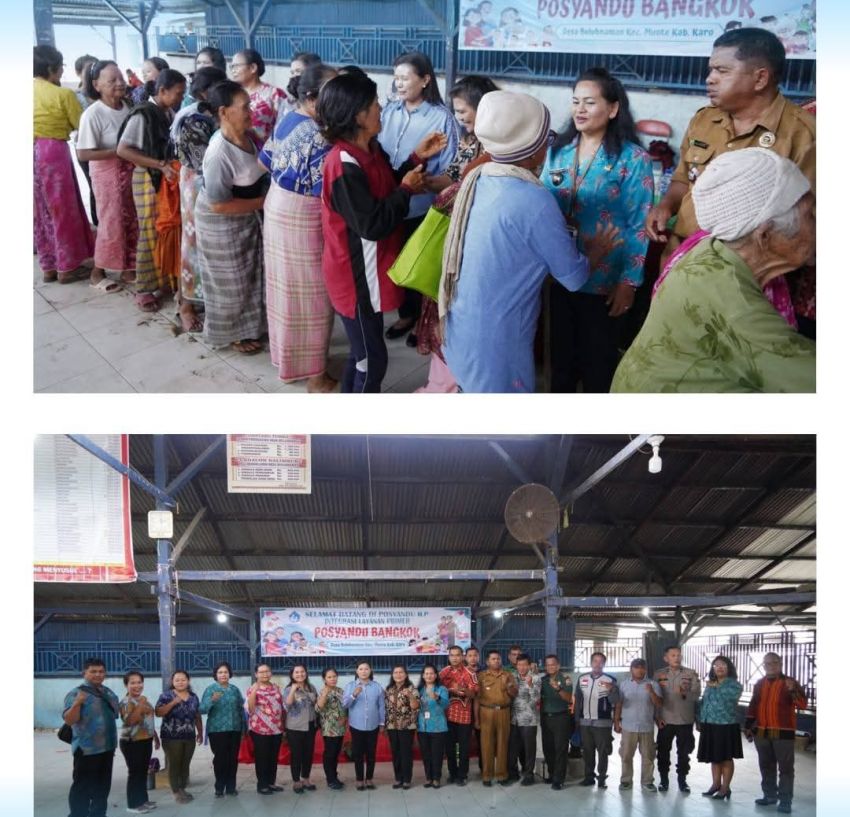 Ny. Dahlia Komando Tarigan Tinjau Posyandu Desa Buluh Naman, Tekankan Peran Kader dalam Cegah Stunting dan Jaga Kesehatan Lansia