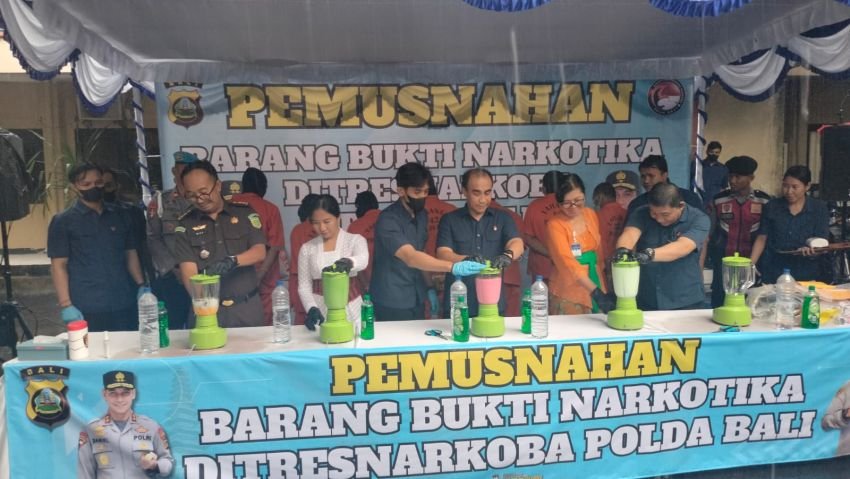 Polda Bali Musnahkan Narkoba Senilai Rp4 Miliar, Selamatkan 900 Jiwa