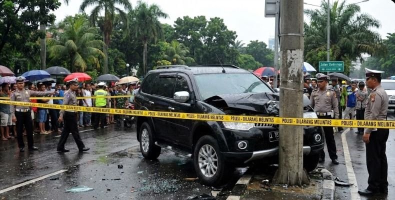 Kecelakaan Maut di Jakarta Timur, Pajero Hantam Motor, Dua Korban Jiwa